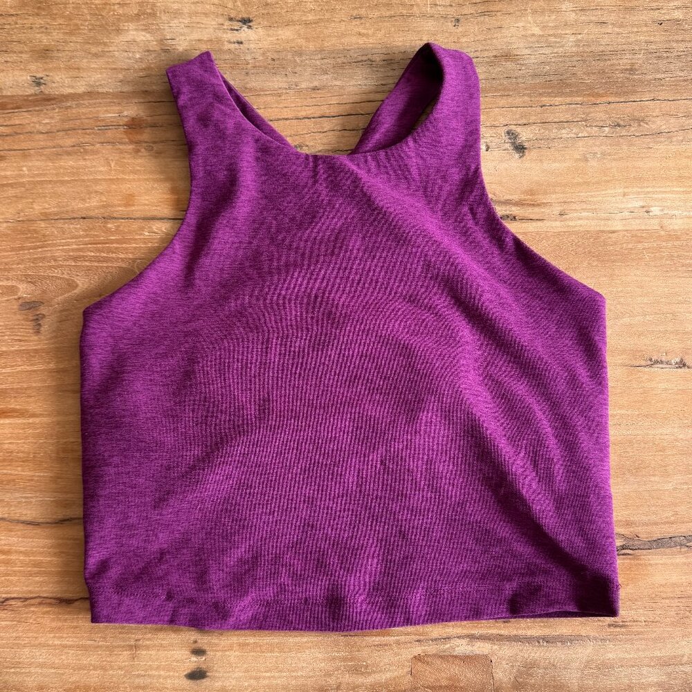 Beyond Yoga Spacedye Refocus Cropped Tank (S / Purple)
